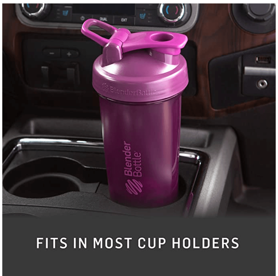 BlenderBottle Classic 20 oz Coral Shaker Cup with Flip-Top and Wide Mouth  Lid