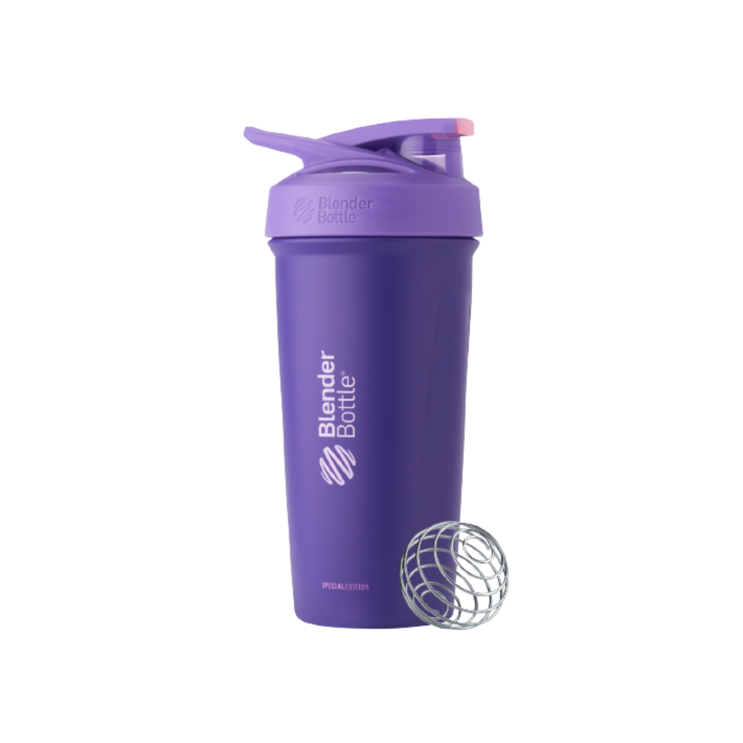 BlenderBottle Classic V2 24 oz Purple Shaker Cup with Flip-Top