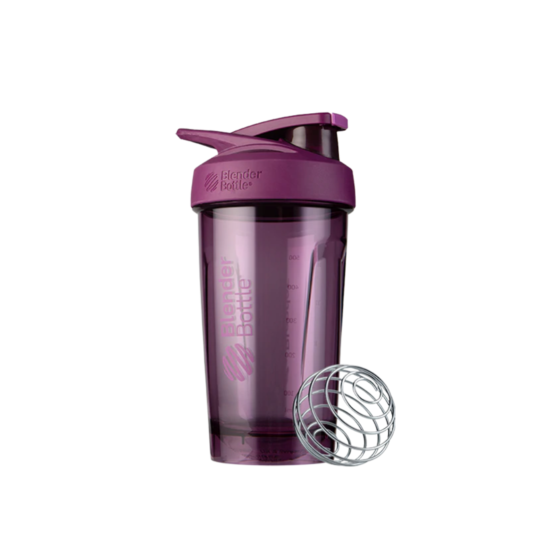 BlenderBottle Strada 24 oz Stainless Steel Shaker Cup Ocean Blue with  Push-Button and Locking Mechanism