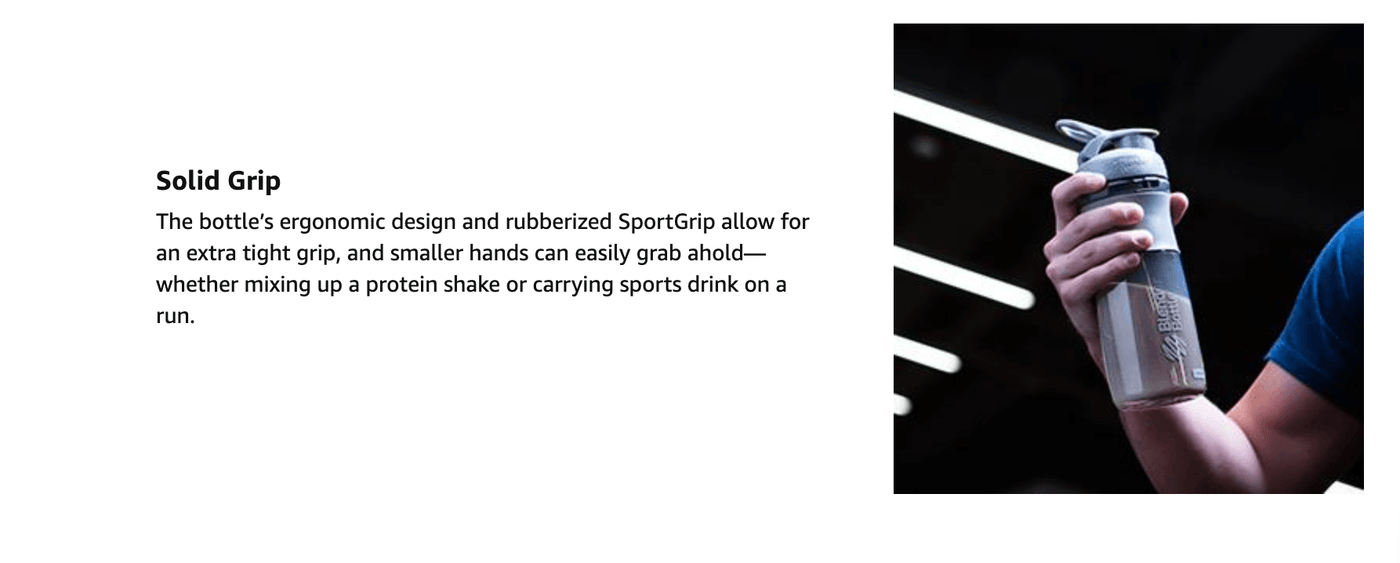 Blender Bottle - SportMixer Tritan Grip Black/Green - 20 oz. By Sundesa  Reviews 2023