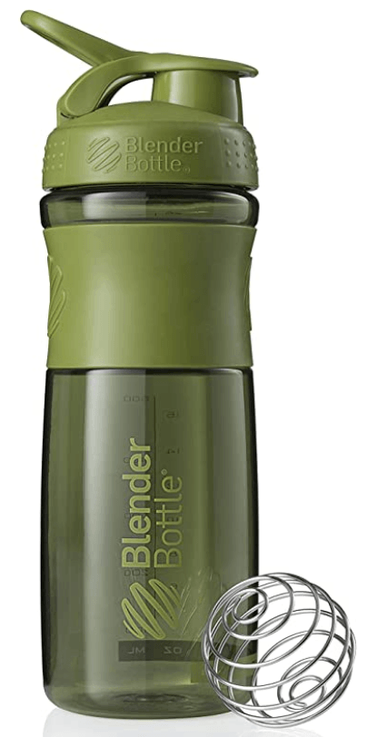 A Small Clear Shaker Bottle w. Green Lid,12Oz/400ml Measurement Marks &  Stainless Whisk Blender Mixe…See more A Small Clear Shaker Bottle w. Green