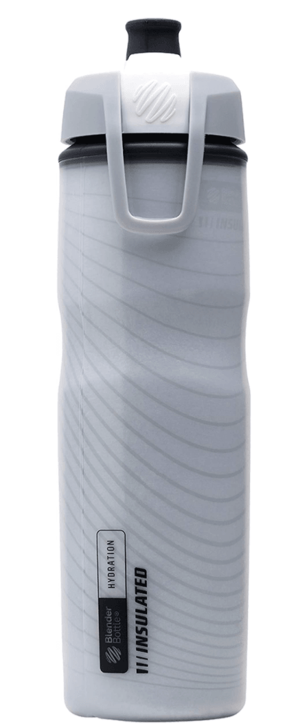 BlenderBottle Hydration Halex™ Insulated Squeeze Water Bottle with Straw 24  Ounces - White