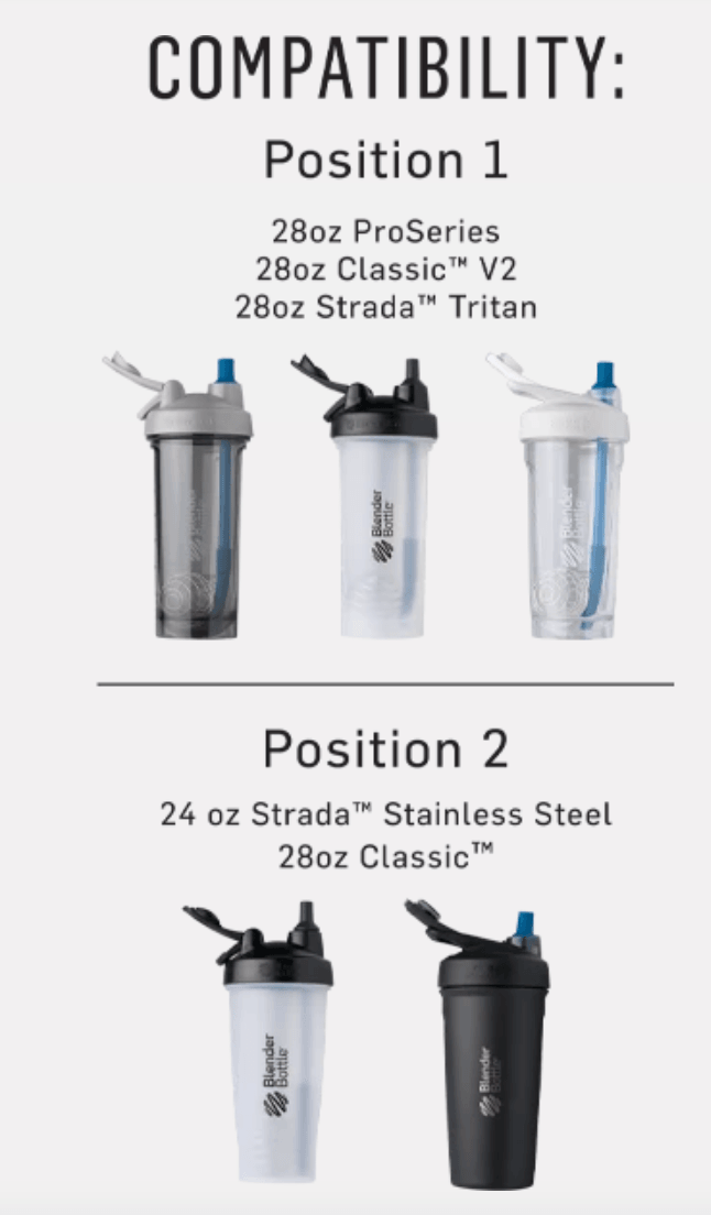 BlenderBottle Classic V2 Shaker Bottle Clear/Black (20-Ounce)